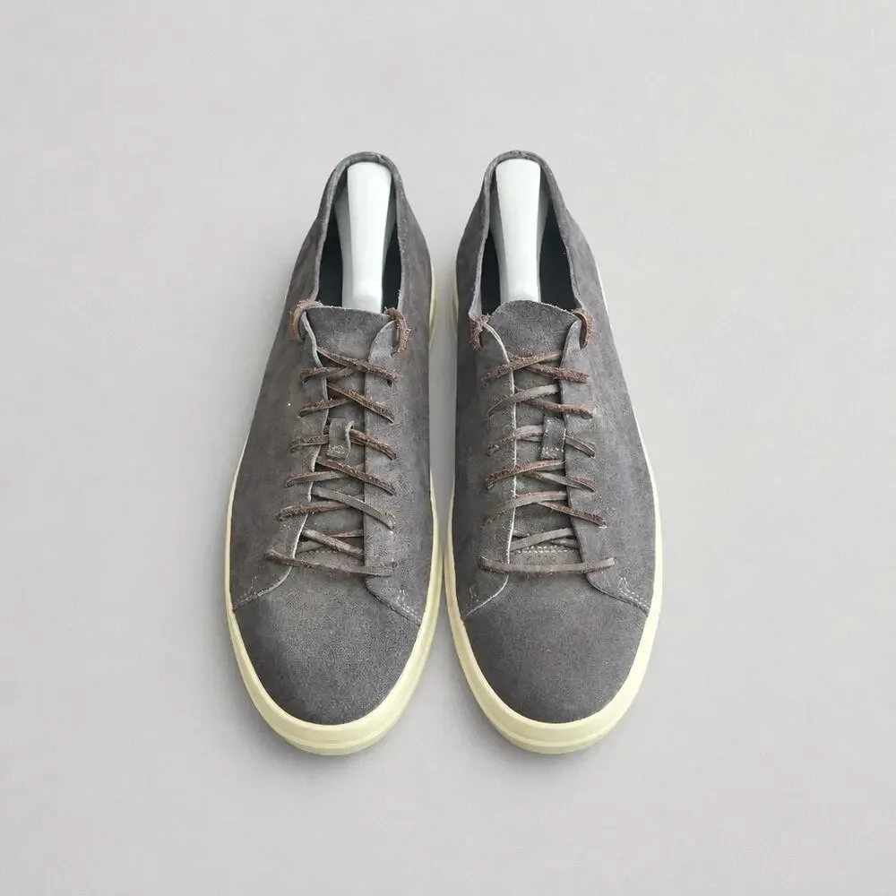 Vince Men's Copeland Suede Sneakers Charcoal Gray Charcoal Grey Low Top Size 9 M